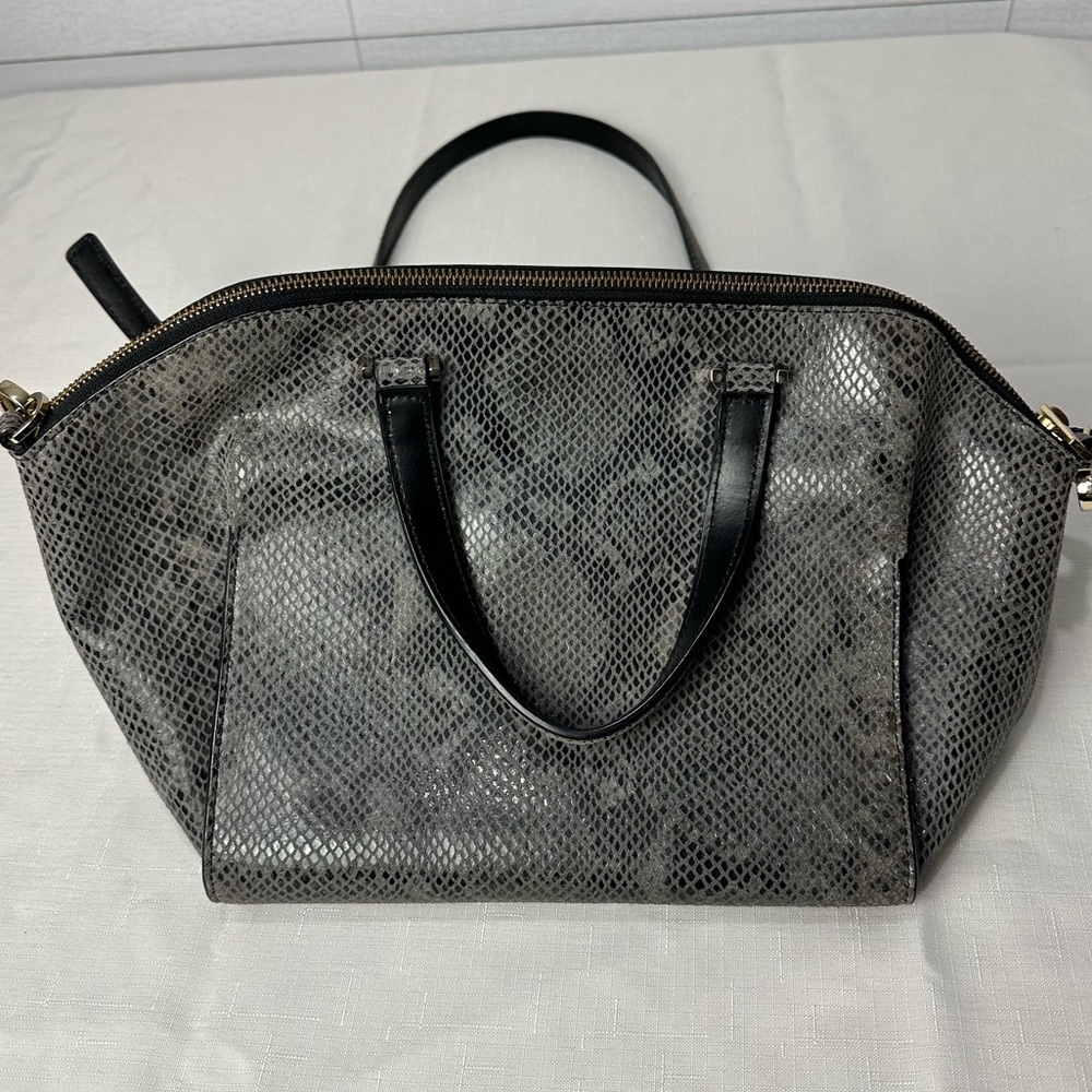Kate Spade Gray Snakeskin Bag